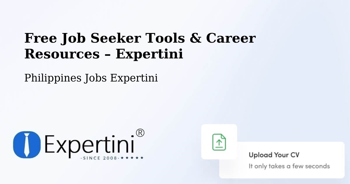 Free Job Seeker Tools & Career Resources – San Pedro - San Pedro, Philippines Jobs Expertini